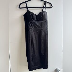 Guess Black Satin Dress